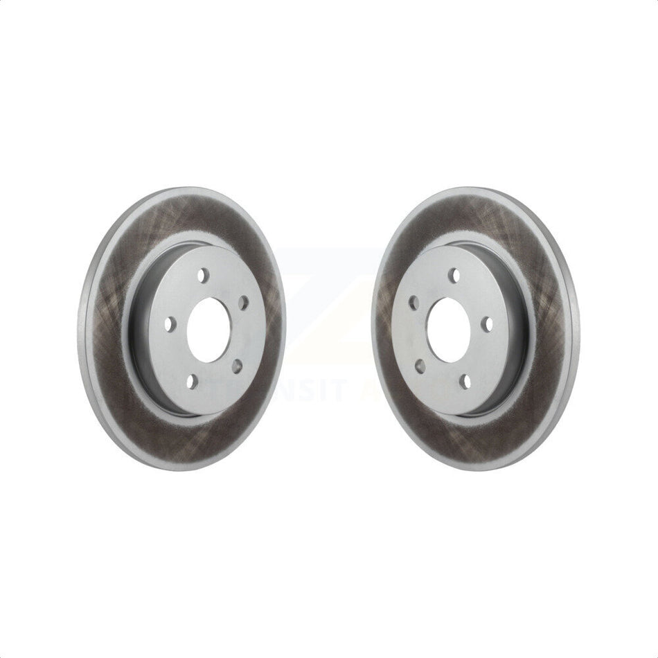 Rear Coated Disc Brake Rotors Pair For 2002-2008 Jaguar X-Type KG-100541 by Genius