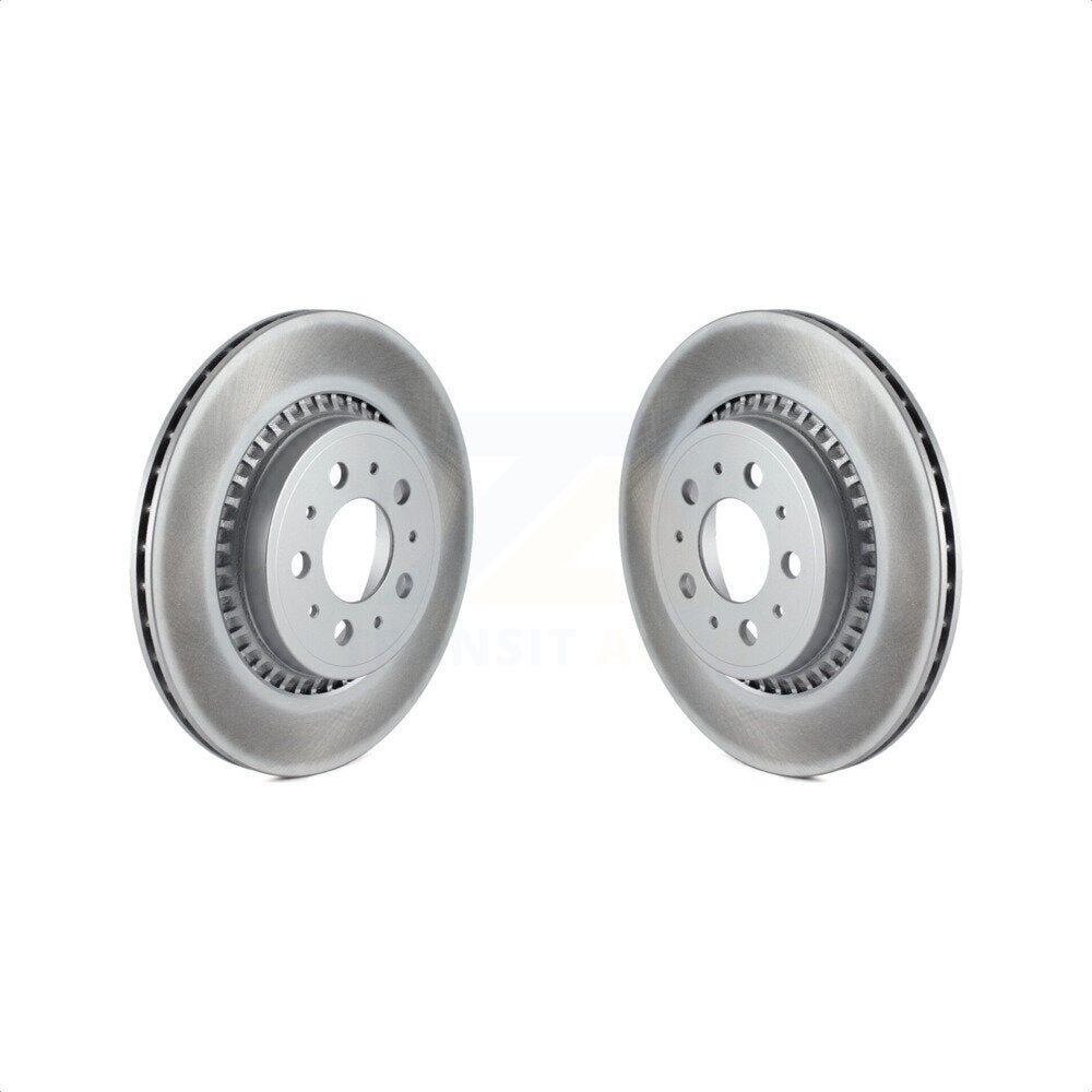 Rear Coated Disc Brake Rotors Pair For 2003-2014 Volvo XC90 KG-100543 by Genius