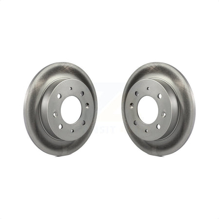 Rear Coated Disc Brake Rotors Pair For Kia Spectra Spectra5 KG-100561 by Genius