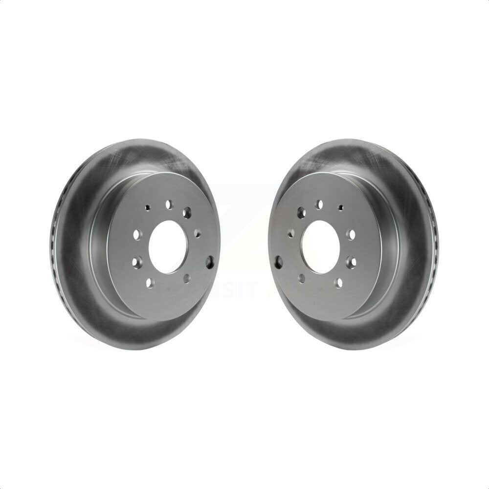 Rear Coated Disc Brake Rotors Pair For Ford Edge Mazda CX-7 Lincoln MKX KG-100587 by Genius