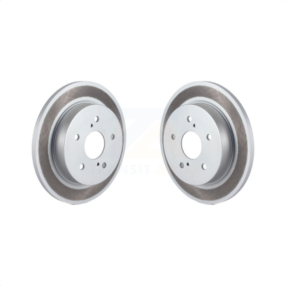 Rear Coated Disc Brake Rotors Pair For 2010-2013 Suzuki Kizashi KG-100632 by Genius