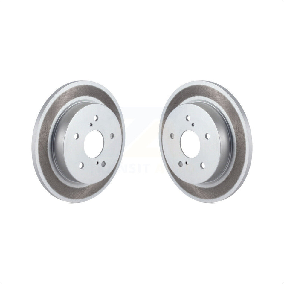 Rear Coated Disc Brake Rotors Pair For 2010-2013 Suzuki Kizashi KG-100632 by Genius