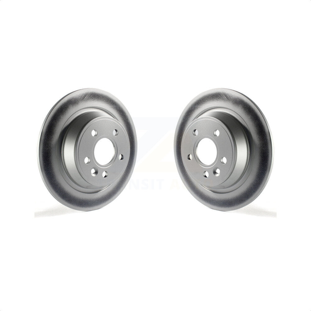 Rear Coated Disc Brake Rotors Pair For 2012-2015 Land Rover Range Evoque KG-100645 by Genius