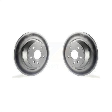 Rear Coated Disc Brake Rotors Pair For 2012-2015 Land Rover Range Evoque KG-100645 by Genius