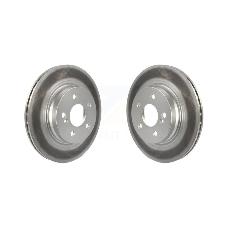 Rear Coated Disc Brake Rotors Pair For Mercedes-Benz E350 C250 C300 C350 E550 KG-100661 by Genius