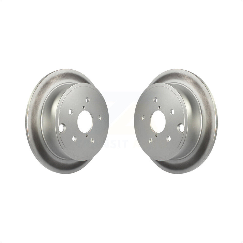 Rear Coated Disc Brake Rotors Pair For Subaru WRX KG-100673 by Genius