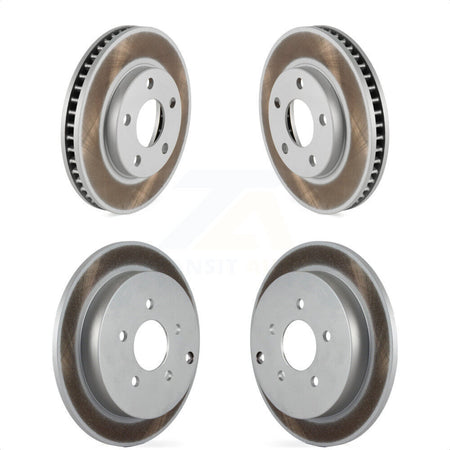 Front Rear Coated Disc Brake Rotors Kit For 2002-2004 Pontiac Montana FWD with rear brakes KG-100691 by Genius