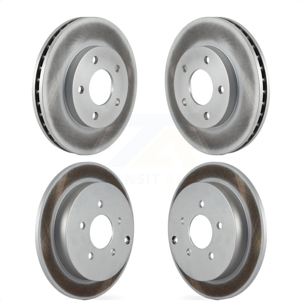 Front Rear Coated Disc Brake Rotors Kit For Buick Rendezvous Pontiac Aztek KG-100705 by Genius