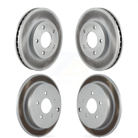 Front Rear Coated Disc Brake Rotors Kit For Buick Rendezvous Pontiac Aztek KG-100705 by Genius