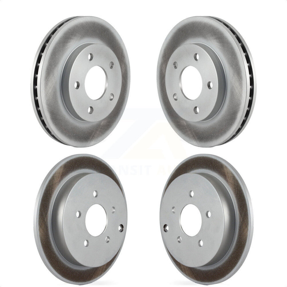 Front Rear Coated Disc Brake Rotors Kit For Buick Rendezvous Pontiac Aztek KG-100705 by Genius