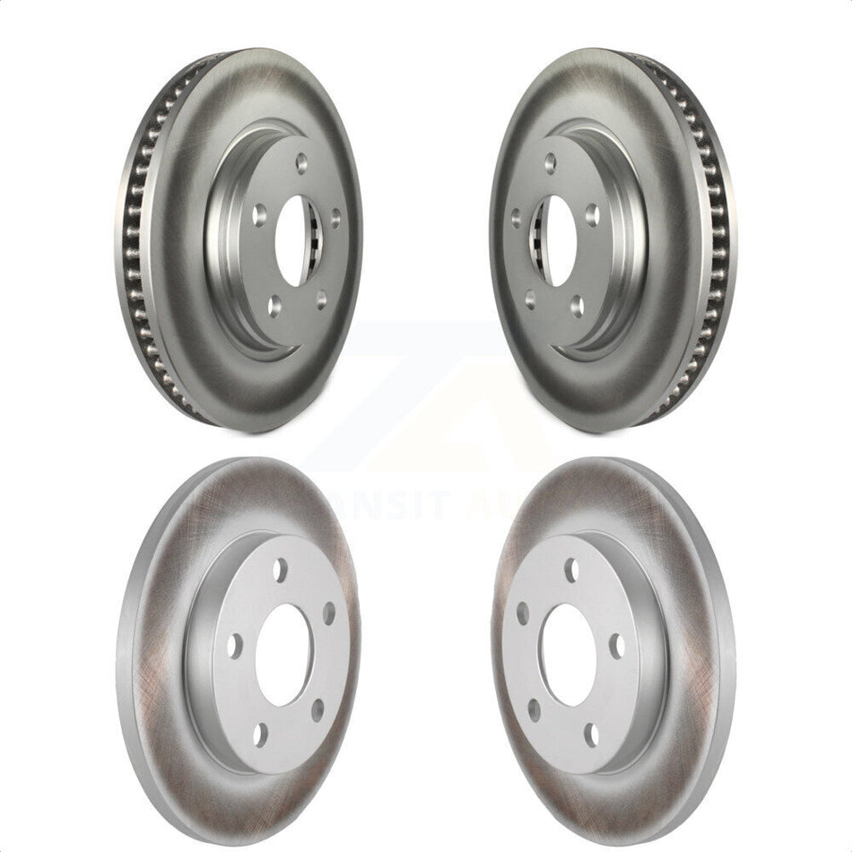 Front Rear Coated Disc Brake Rotors Kit For Pontiac Grand Prix Buick LaCrosse Allure KG-100713 by Genius