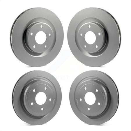 Front Rear Coated Disc Brake Rotors Kit For Chevrolet Corvette Cadillac XLR KG-100715 by Genius