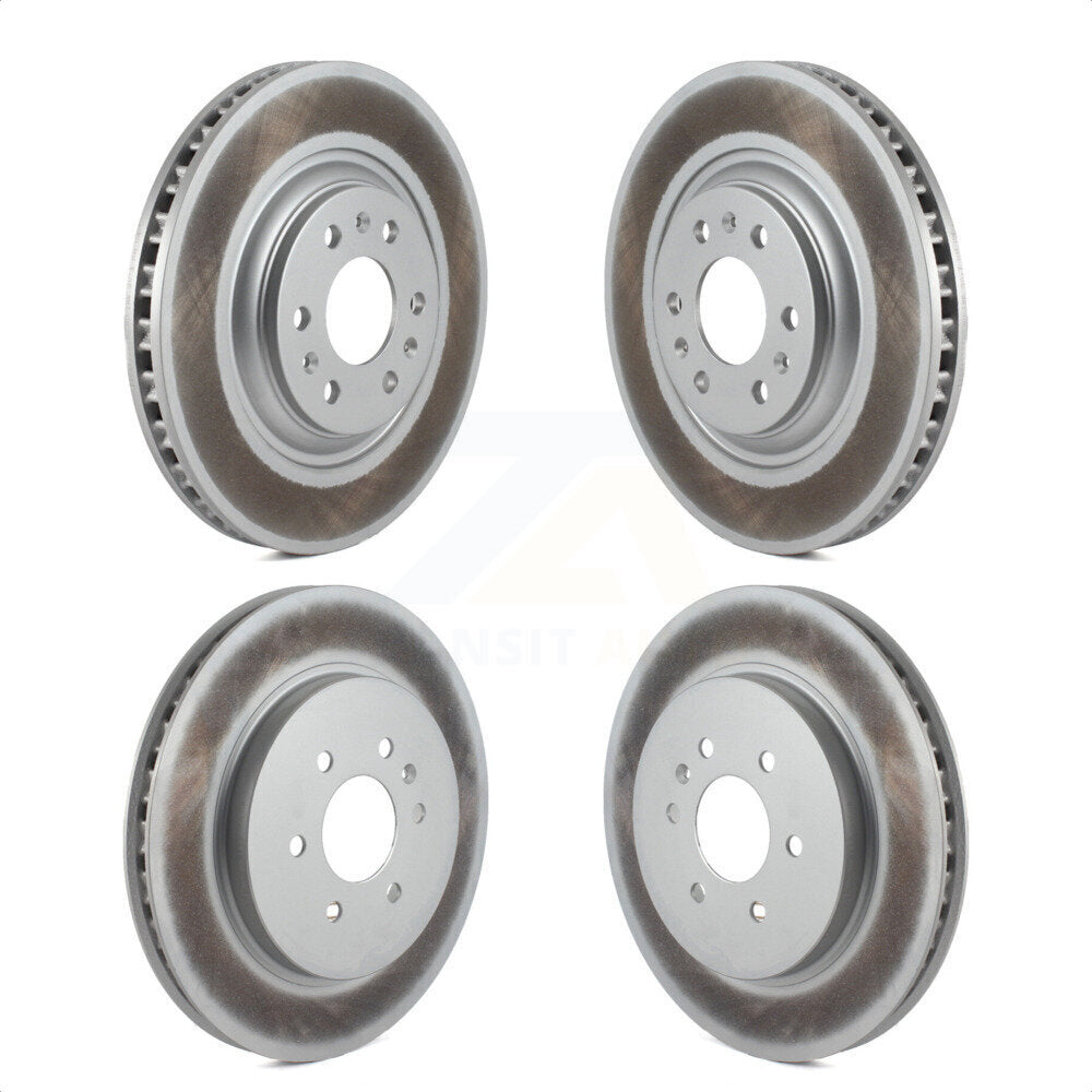 Front Rear Coated Disc Brake Rotors Kit For 2004-2009 Cadillac SRX KG-100717 by Genius