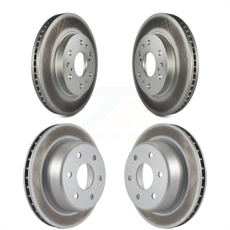 Front Rear Coated Disc Brake Rotors Kit For Chevrolet Silverado 1500 GMC Sierra Express Savana KG-100719 by Genius