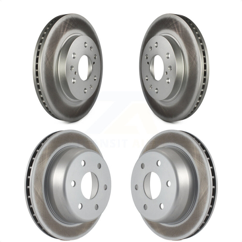 Front Rear Coated Disc Brake Rotors Kit For Chevrolet Silverado 1500 GMC Sierra Express Savana KG-100719 by Genius