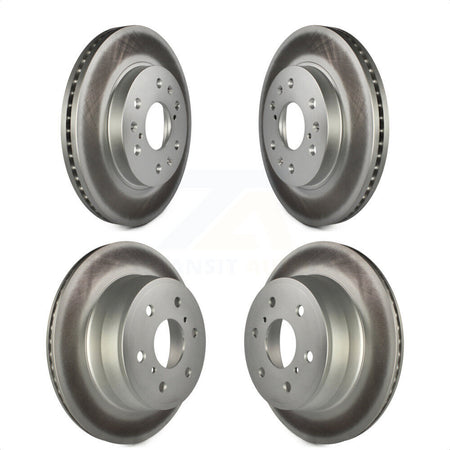 Front Rear Coated Disc Brake Rotors Kit For Chevrolet Silverado 1500 GMC Sierra Tahoe Yukon Cadillac Suburban Escalade XL Avalanche ESV EXT KG-100720 by Genius