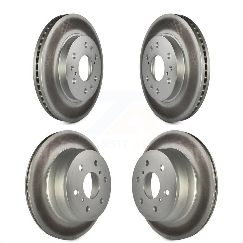 Front Rear Coated Disc Brake Rotors Kit For Chevrolet Silverado 1500 GMC Sierra Tahoe Yukon Cadillac Suburban Escalade XL Avalanche ESV EXT KG-100720 by Genius