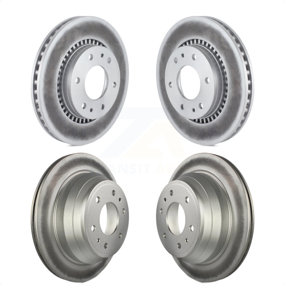 Front Rear Coated Disc Brake Rotors Kit For Chevrolet Trailblazer GMC Envoy Buick Rainier Isuzu Ascender KG-100724 by Genius