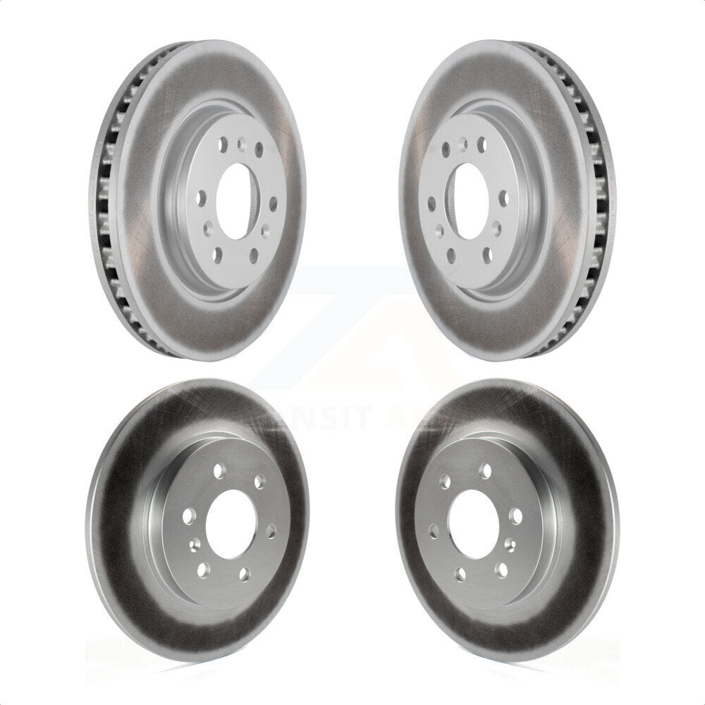 Front Rear Coated Disc Brake Rotors Kit For Chevrolet Uplander Buick Terraza Pontiac Montana Saturn Relay KG-100725 by Genius