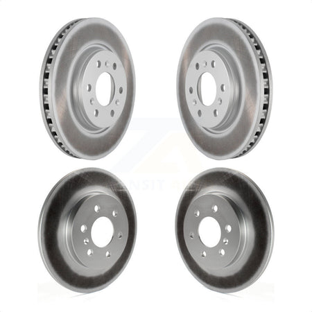 Front Rear Coated Disc Brake Rotors Kit For Chevrolet Uplander Buick Terraza Pontiac Montana Saturn Relay KG-100725 by Genius