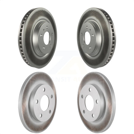 Front Rear Coated Disc Brake Rotors Kit For Chevrolet Impala Limited KG-100726 by Genius