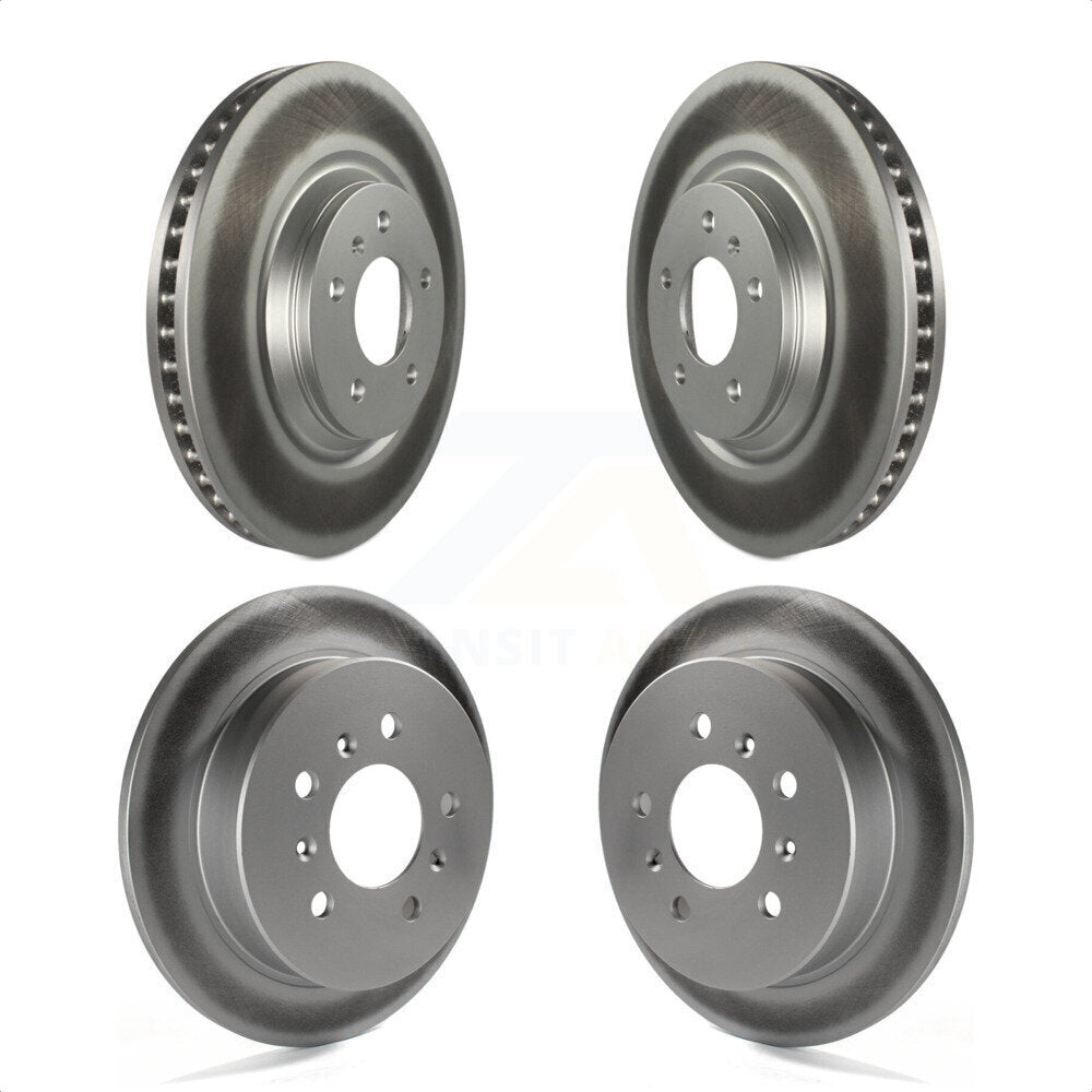 Front Rear Coated Disc Brake Rotors Kit For Buick LaCrosse Allure KG-100727 by Genius