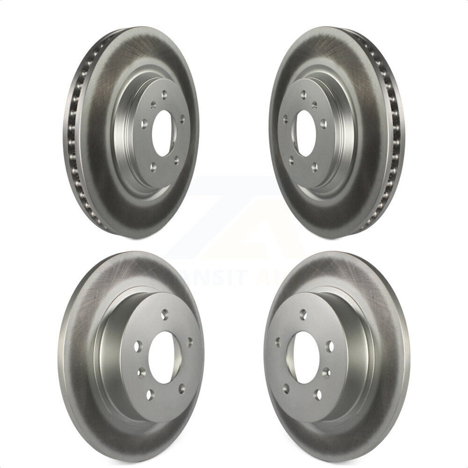 Front Rear Coated Disc Brake Rotors Kit For 2006-2011 Buick Lucerne Cadillac DTS KG-100728 by Genius