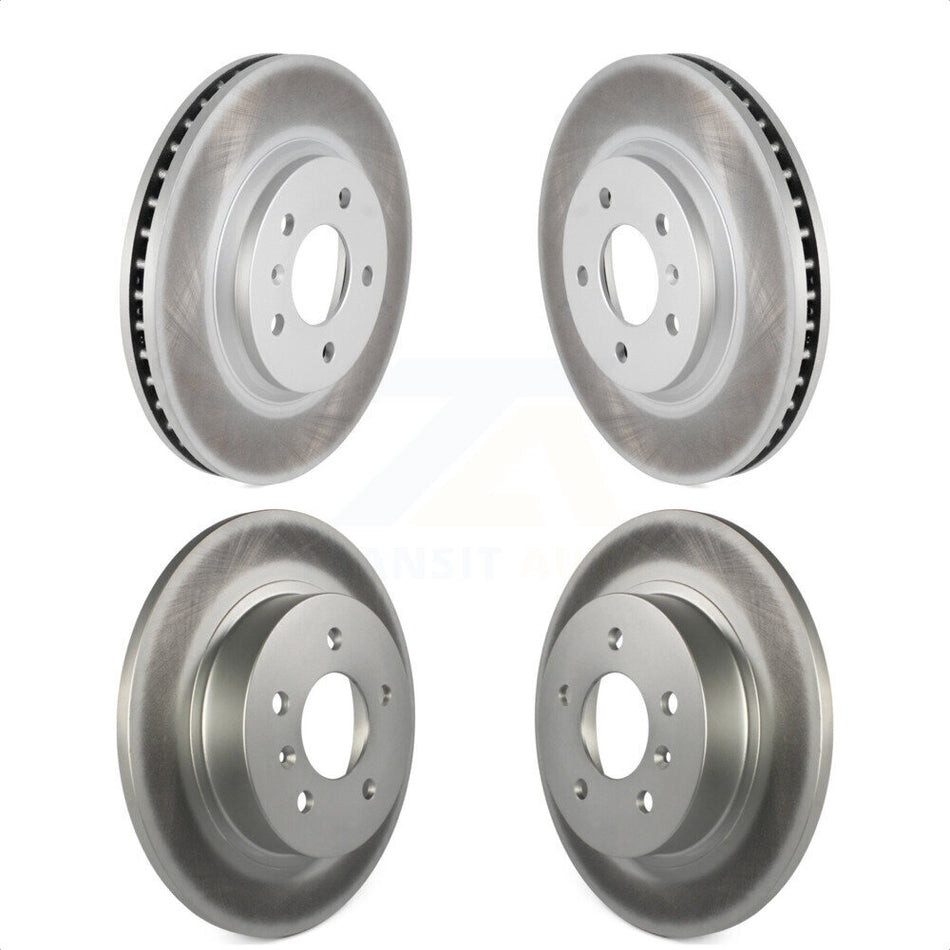 Front Rear Coated Disc Brake Rotors Kit For Buick Lucerne KG-100731 by Genius