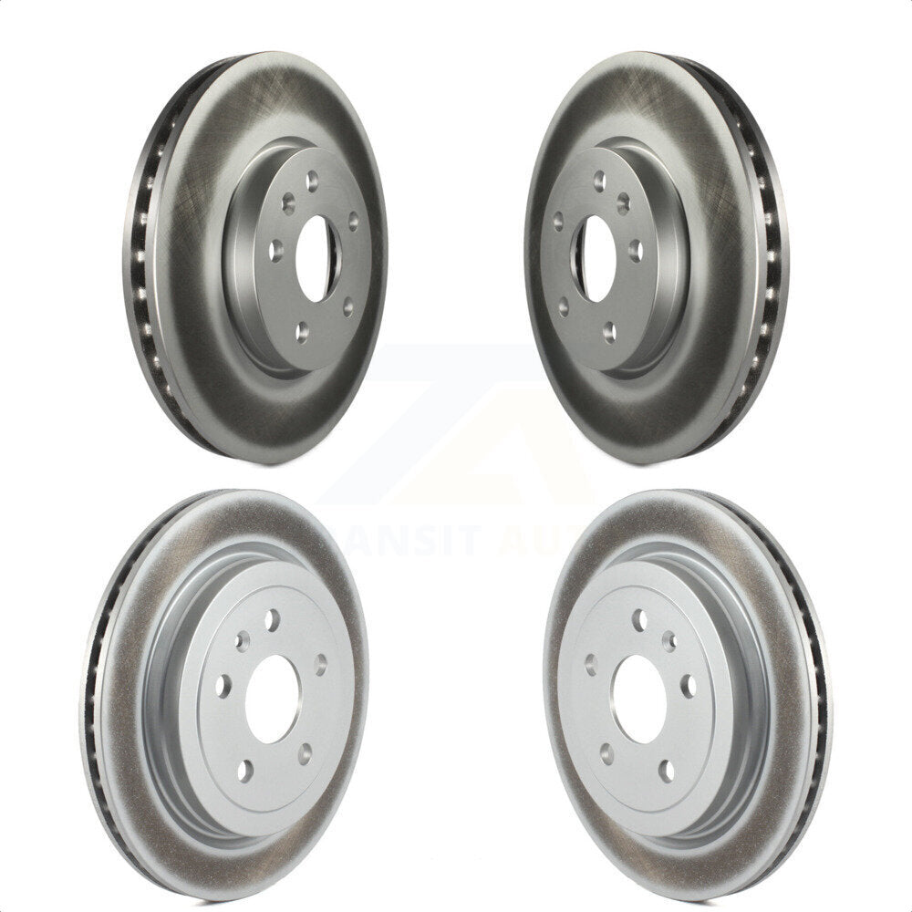 Front Rear Coated Disc Brake Rotors Kit For 2010-2015 Chevrolet Camaro LT LS KG-100739 by Genius