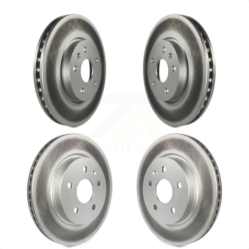 Front Rear Coated Disc Brake Rotors Kit For Chevrolet Malibu Impala Buick LaCrosse Limited Allure KG-100741 by Genius