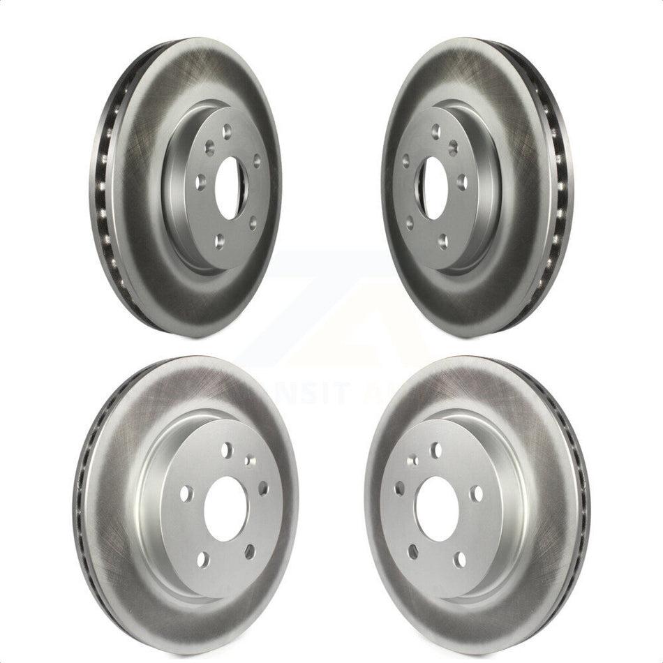 Front Rear Coated Disc Brake Rotors Kit For Chevrolet Malibu Impala Buick LaCrosse Limited Allure KG-100741 by Genius