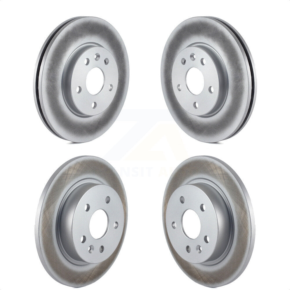 Front Rear Coated Disc Brake Rotors Kit For Chevrolet Cruze Sonic Limited KG-100743 by Genius