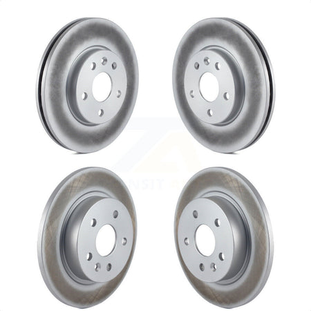 Front Rear Coated Disc Brake Rotors Kit For Chevrolet Cruze Sonic Limited KG-100743 by Genius