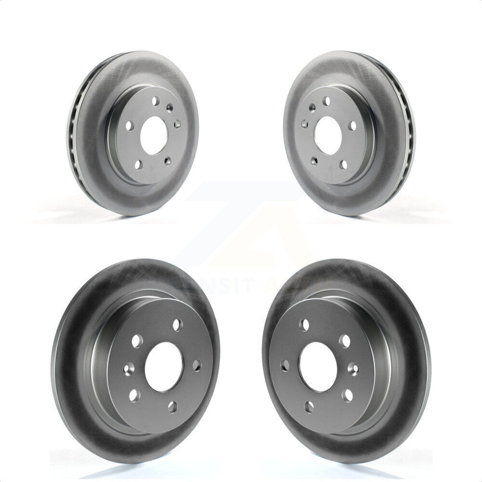 Front Rear Coated Disc Brake Rotors Kit For Chevrolet Malibu Limited KG-100746 by Genius