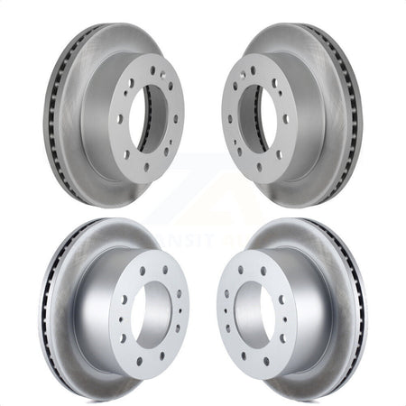 Front Rear Coated Disc Brake Rotors Kit For Chevrolet Silverado 2500 HD GMC Sierra 1500 3500 Suburban KG-100748 by Genius