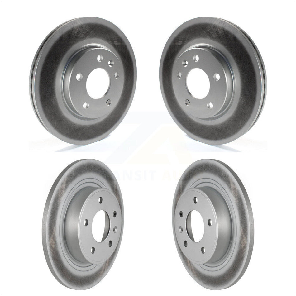 Front Rear Coated Disc Brake Rotors Kit For Chevrolet Cruze Buick Verano Volt Orlando KG-100750 by Genius