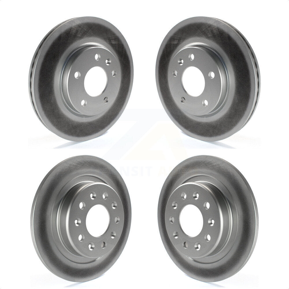 Front Rear Coated Disc Brake Rotors Kit For Chevrolet Equinox Malibu GMC Terrain Buick LaCrosse KG-100751 by Genius