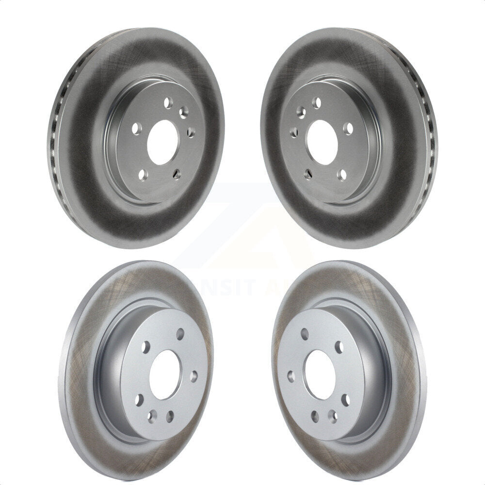 Front Rear Coated Disc Brake Rotors Kit For Chevrolet Buick Encore Trax Sonic KG-100752 by Genius