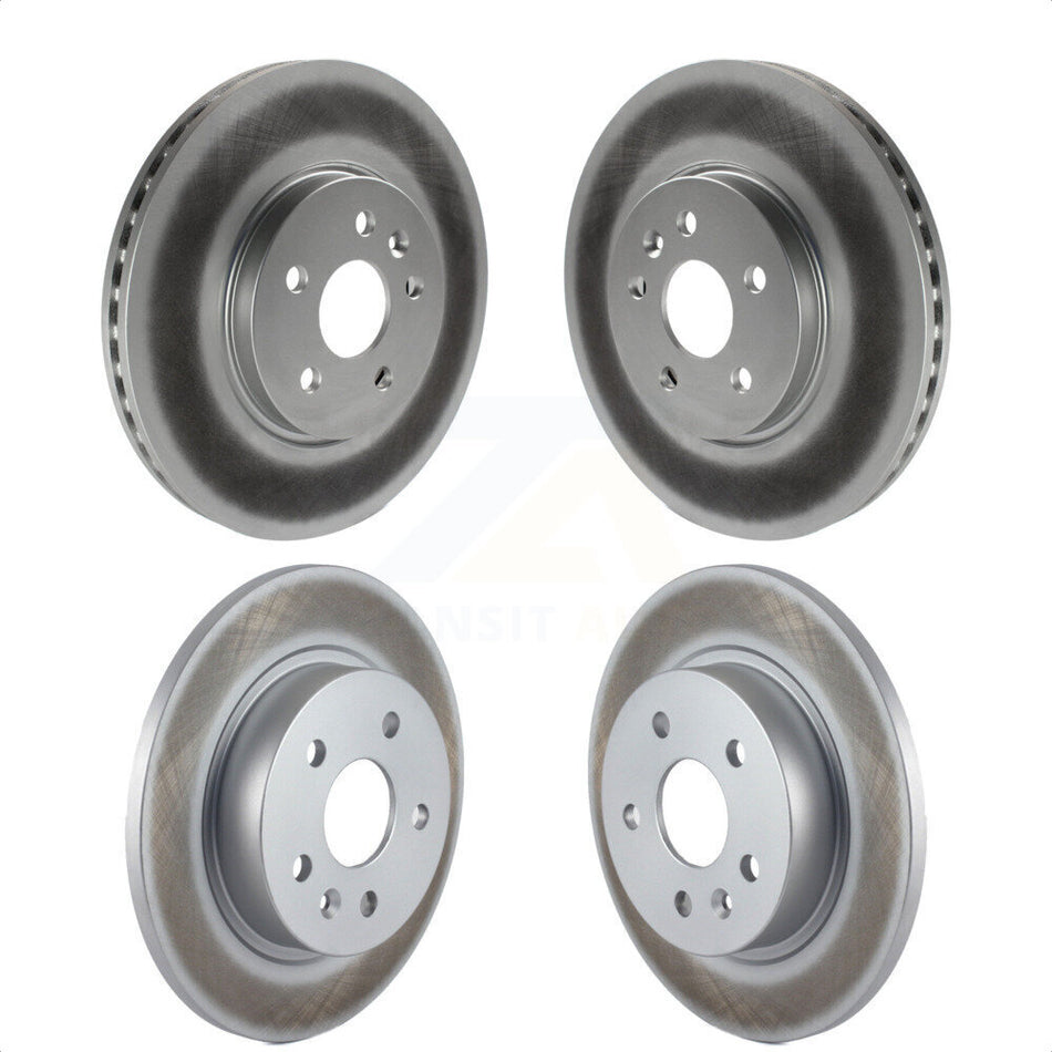 Front Rear Coated Disc Brake Rotors Kit For Chevrolet Buick Encore Trax Sonic KG-100752 by Genius