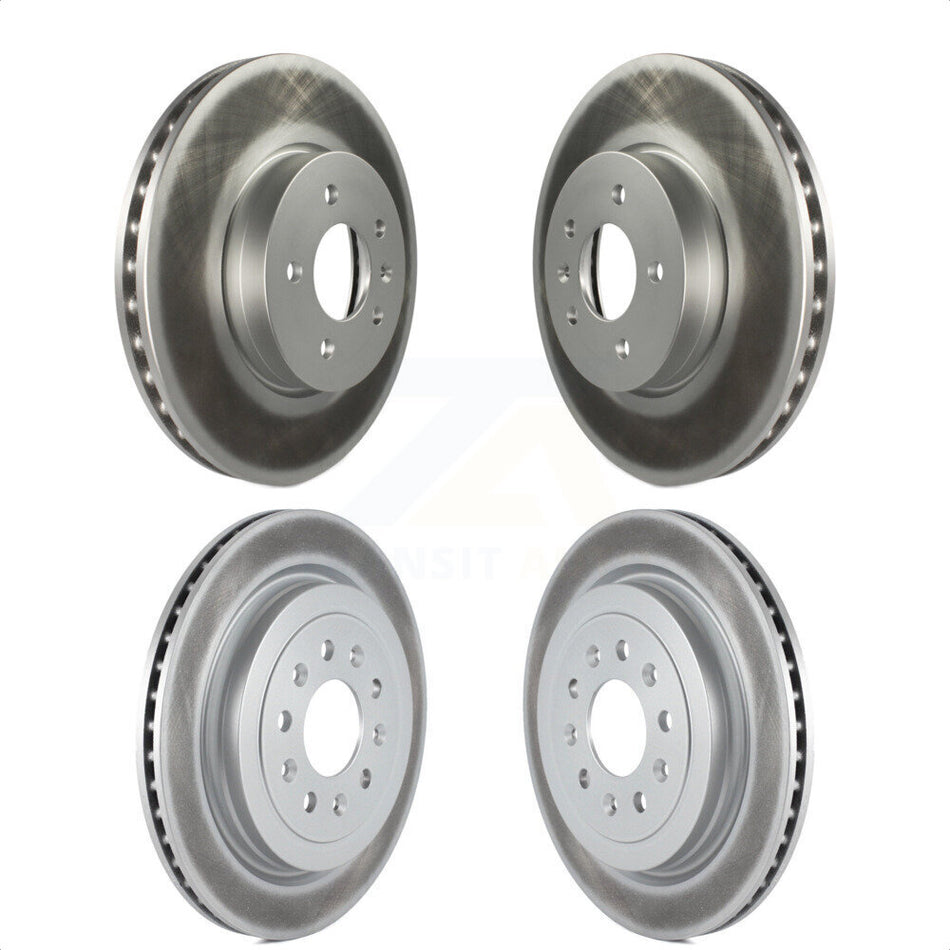 Front Rear Coated Disc Brake Rotors Kit For Cadillac ATS KG-100754 by Genius