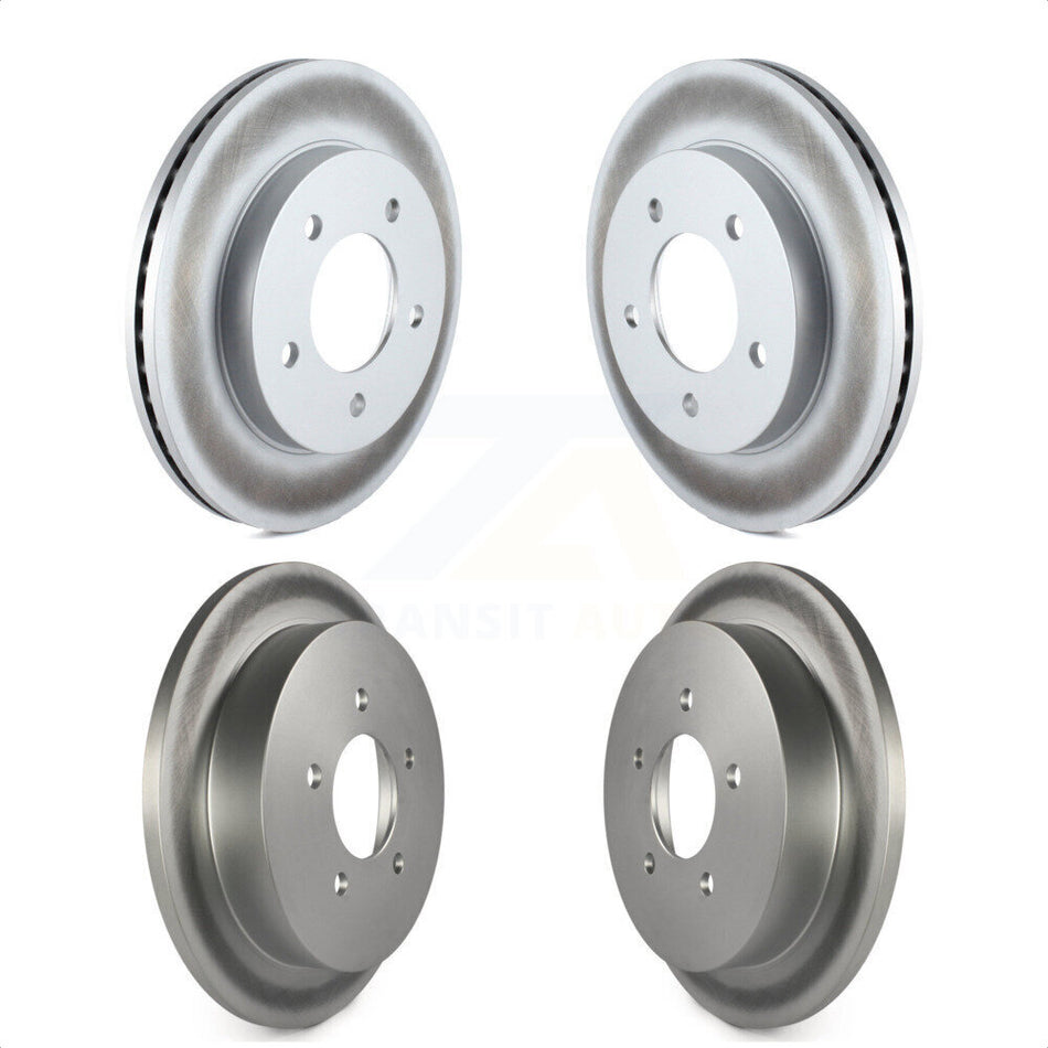 Front Rear Coated Disc Brake Rotors Kit For Ford F-150 Heritage 4WD KG-100759 by Genius