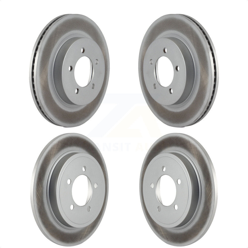 Front Rear Coated Disc Brake Rotors Kit For Ford Explorer Mercury Mountaineer KG-100763 by Genius