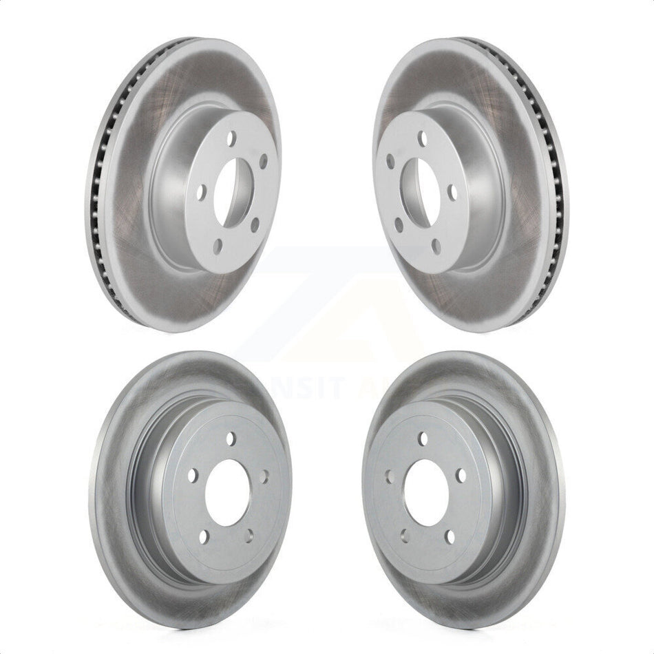 Front Rear Coated Disc Brake Rotors Kit For Ford Explorer Sport Trac 4WD KG-100766 by Genius