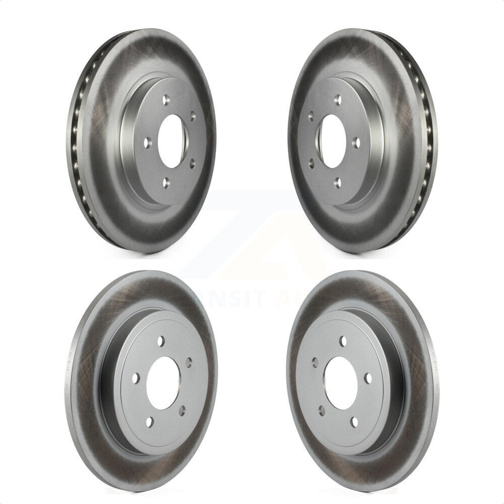 Front Rear Coated Disc Brake Rotors Kit For Ford Escape Mercury Mariner Mazda Tribute KG-100775 by Genius