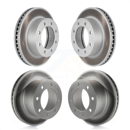 Front Rear Coated Disc Brake Rotors Kit For Ford F-250 Super Duty F-350 KG-100776 by Genius