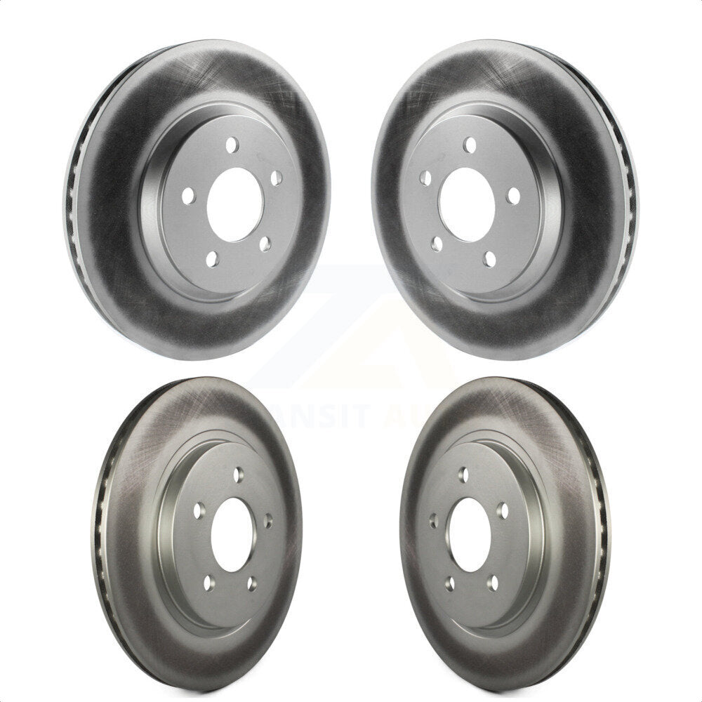 Front Rear Coated Disc Brake Rotors Kit For Ford Mustang KG-100782 by Genius