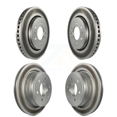 Front Rear Coated Disc Brake Rotors Kit For Ford F-150 KG-100788 by Genius