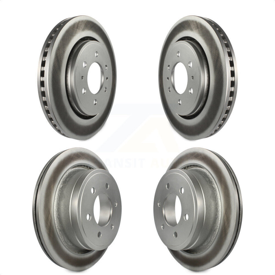 Front Rear Coated Disc Brake Rotors Kit For Ford F-150 KG-100788 by Genius