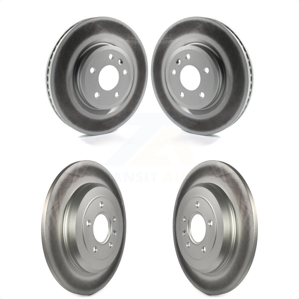 Front Rear Coated Disc Brake Rotors Kit For Ford Explorer Taurus Flex Lincoln MKS MKT KG-100795 by Genius