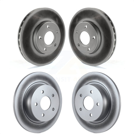 Front Rear Coated Disc Brake Rotors Kit For Ford C-Max KG-100802 by Genius